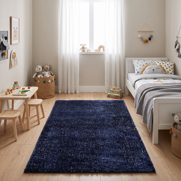 שטיח שאגי טאץ' 01 NAVY, Dreamy Morning Glow, styled props.
