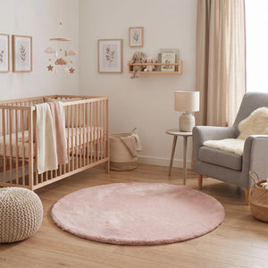 שטיח שאגי פרווה 01 ורוד פודרה | Shagy, Dreamy Morning Glow, styled props.