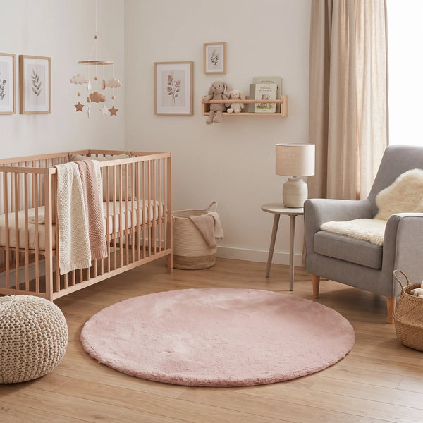 שטיח שאגי פרווה 01 ורוד פודרה | Shagy, Dreamy Morning Glow, styled props.