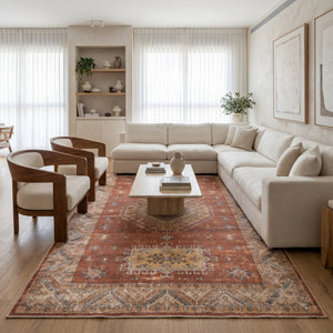 שטיח וינטאז' רוז קזאק 07 אדום, Dreamy Morning Glow, styled props.