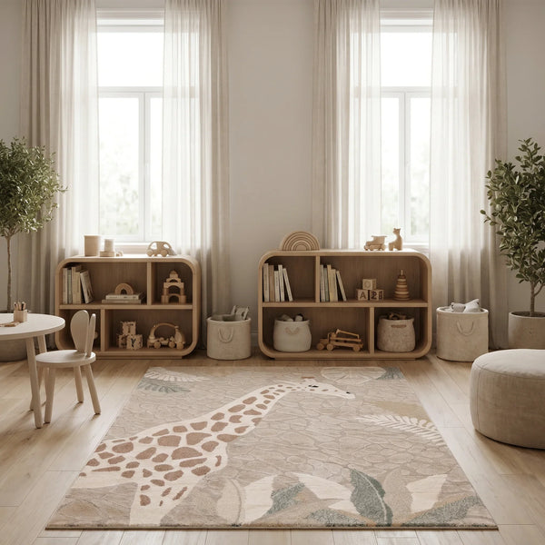 שטיח ג'ירף 01 אפור, Dreamy Morning Glow, styled props.