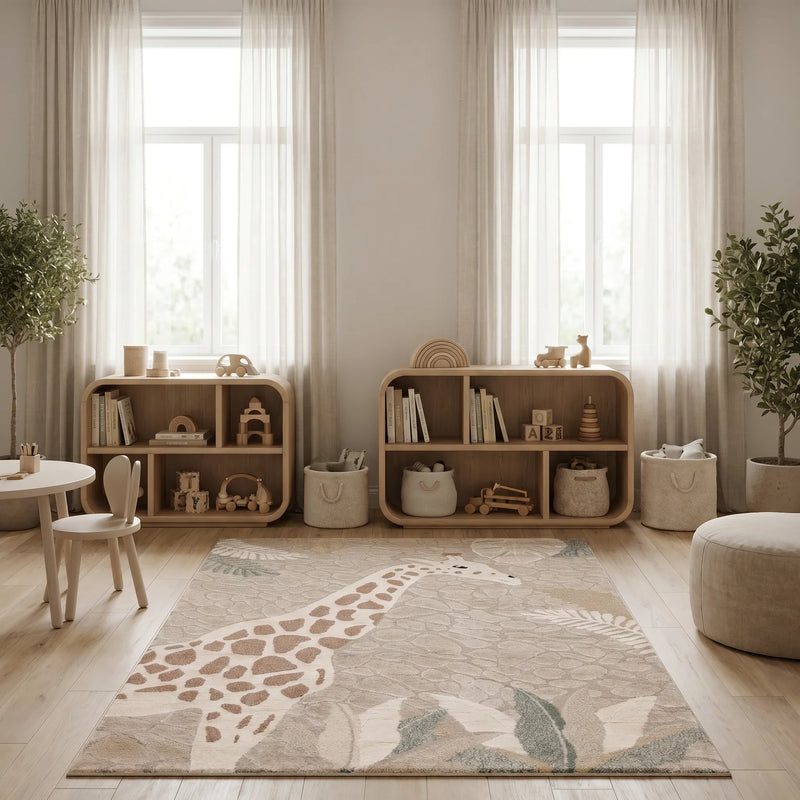 שטיח ג'ירף 01 אפור, Dreamy Morning Glow, styled props.