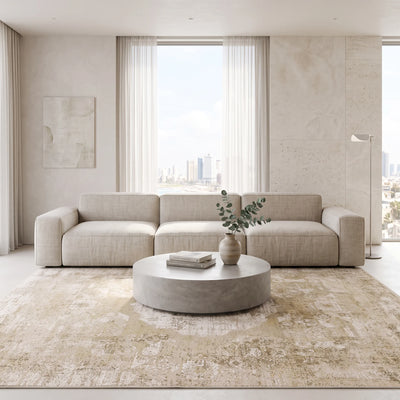שטיח נול פרמיום 13 בז'/קרם | Nool Premium, Dreamy Morning Glow, styled props.