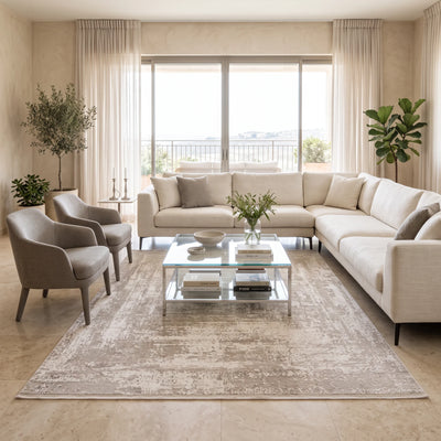שטיח נול פרמיום 12 בז'/קרם | Nool Premium, Dreamy Morning Glow, styled props.