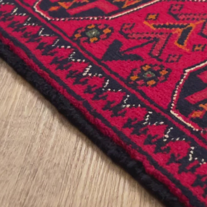 שטיח אפגני חלממדי 00 אדום 294*84