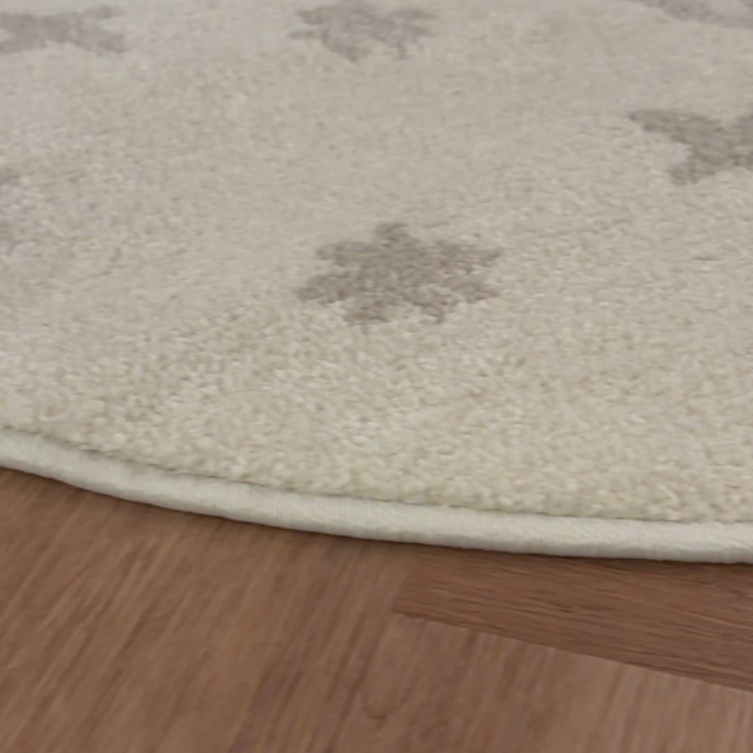 שטיח קשתות 01 קרם עגול