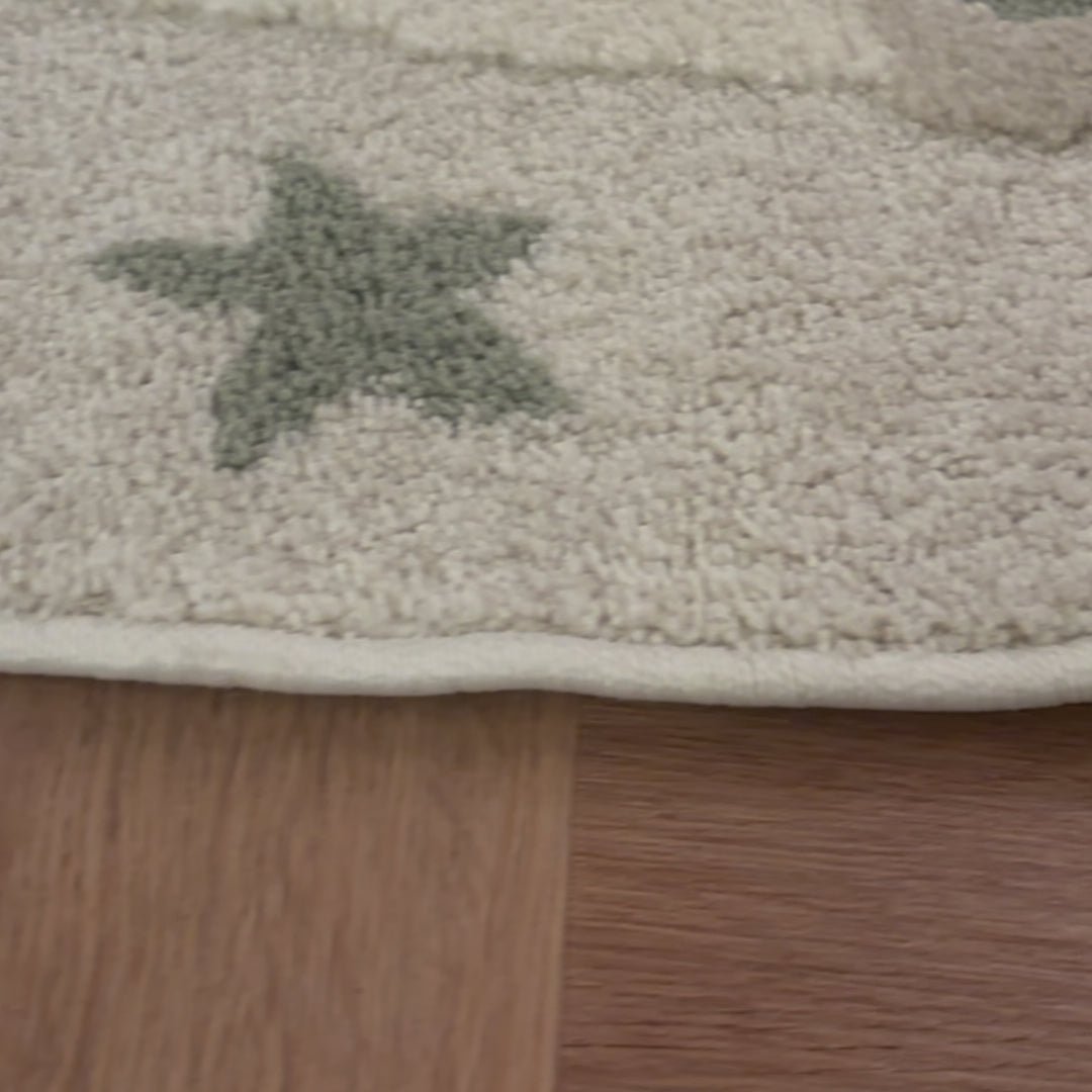 שטיח אסטרונאוט 01 קרם עגול