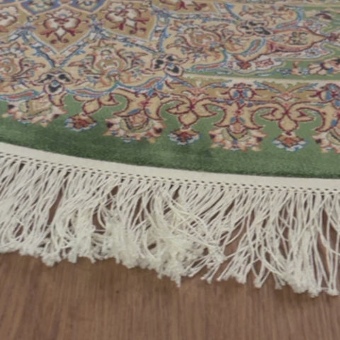 שטיח קום משי ירוק 12 ירוק | QOM