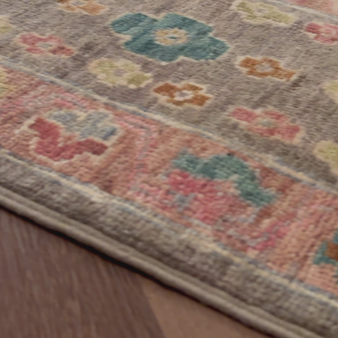 שטיח אושק 00 אפור פסטל 243*176 | Oushak