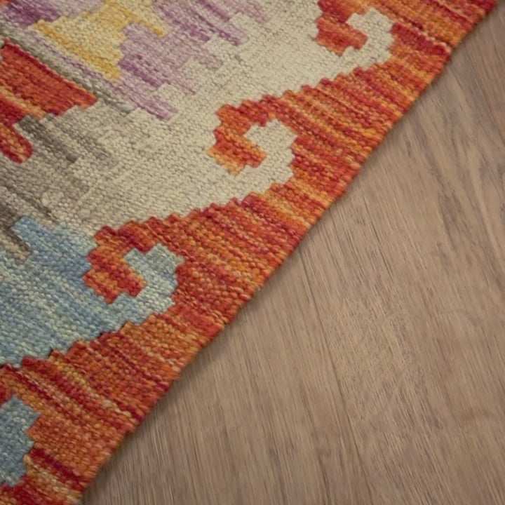 שטיח קילים אפגני 00 צבעוני 294*78