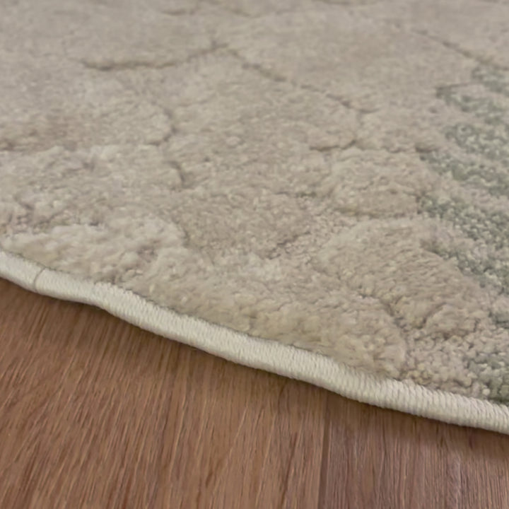 שטיח ג'ירף 01 אפור עגול