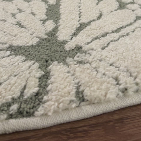 שטיח פרפר 01 קרם עגול