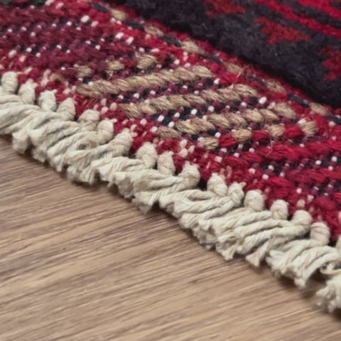 שטיח אפגני חלממדי 00 אדום 298*81