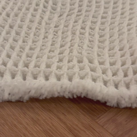 שטיח אמבט אוסקר משובץ 01 לבן | Oscar