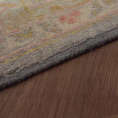 שטיח ממלוק 00 אפור\ורוד עתיק 294*199 | Mamluk